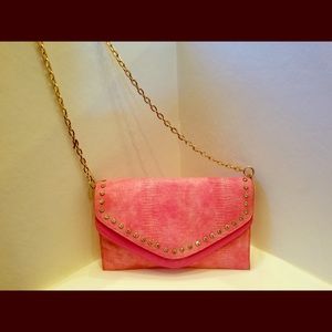 Pink clutch purse
